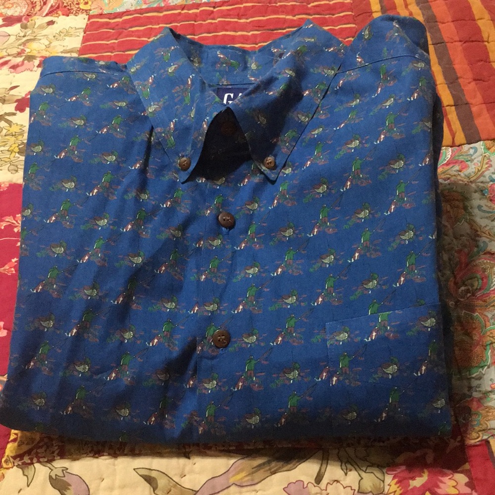 Gap Outdoors Man Long Sleeve Cotton Button Shirt